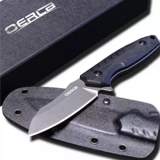 OERLA OLK-039B Outdoor Duty Fixed Blade Knife with G10 Handle and Kydex Sheath