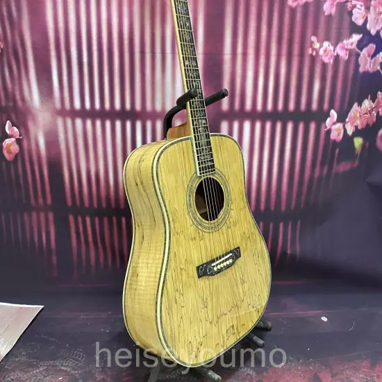 D-45 Map pattern veneer acoustic guitar 6 strings Abalone inlaid fingerboard