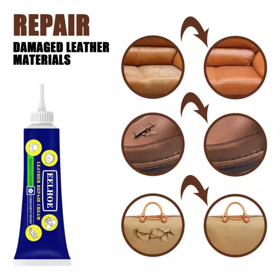 Advanced Leather Repair Kit Filler Vinyl DIY Car Seat Patch Sofa Rip Holes