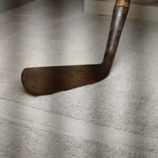 Vintage Thistle Hickory Shaft Putter Leather Grip Right Hand