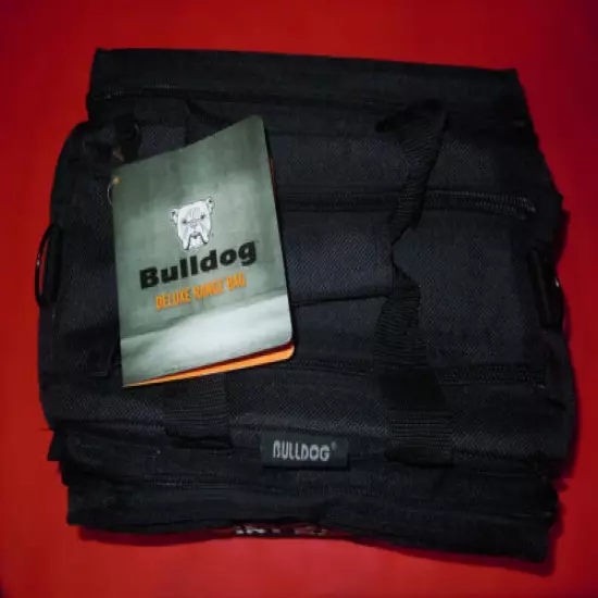 Bulldog Deluxe Black Range Bag w/Point Blank Range & Gunshop Logo, New with Tags