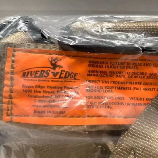 Tree Stand Safety Harness With Suspension Relief Strap * NEW * by Rivers Edge