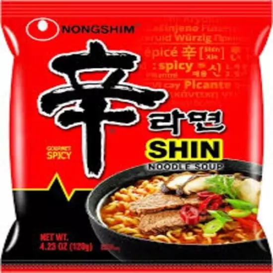 Nongshim Shin Ramyun Spicy Beef Ramen Noodle Soup (4.02 oz., 18 ct.)