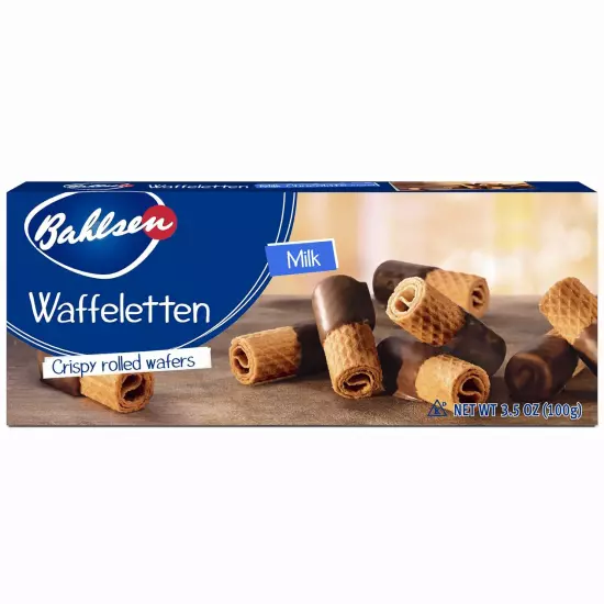 Bahlsen Dark Chocolate Waffeletten Cookies 3.5 Ounces Pack of 1