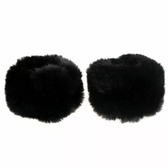 Chic Winter Warm Women Faux Fur Fluffy Elastic Wrist Cuffs Arm Warmer Plush