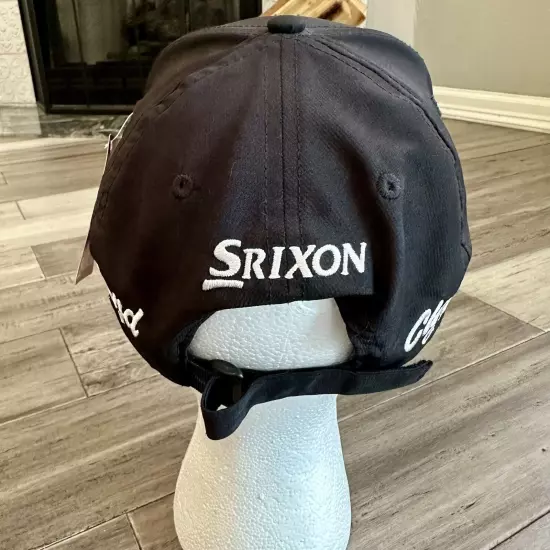 New Srixon Snap Back Tour Hat Cap Golf Adjustable Black Cleveland Golf One Size