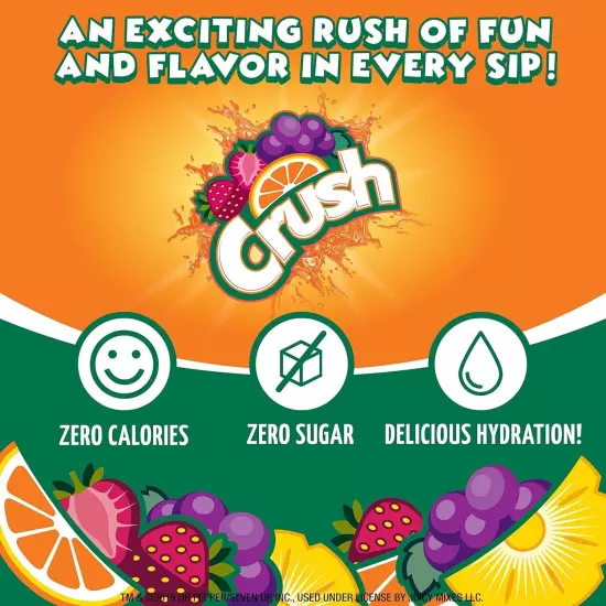 4-Pack Crush, Grape, Liquid Water Enhancer New, Better Taste! Makes 96 Drinks