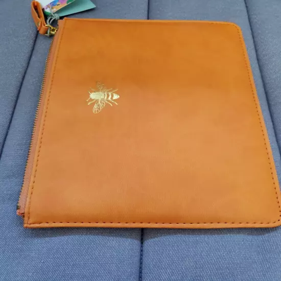 Sky + Miller Multi-Purpose Pouch - Orange With Gold Bee 5.5cm x W: 22cm