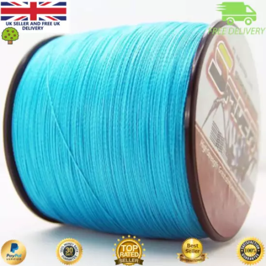 Super Dyneema 100-2000M 15LB Fishing Braid Carp Line Blue Spod Marker Sea