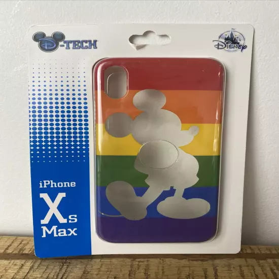 NEW DISNEY PARKS D-TECH RAINBOW PRIDE MICKEY MOUSE iPHONE XS MAX Phone Case