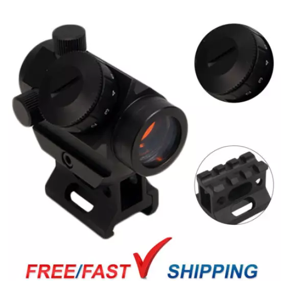 2 MOA Tactical Red Dot Sight Micro Reflex Gun Rifle Sight Scope with Rail Mount