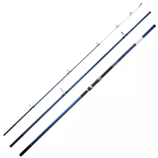 3-Piece Pure Carbon Beach / Surf Spinning Travel Fishing Rod 13' 10-25 kg`