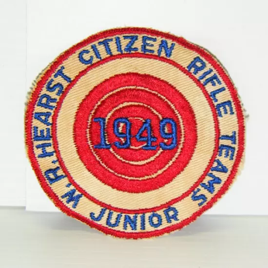 Vintage 1949 Junior Hearst Citizen Rifle Teams Patch