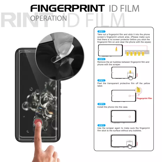 Waterproof Case For Samsung Galaxy S20, S20+, S20 Ultra 5G Plus Screen Protector