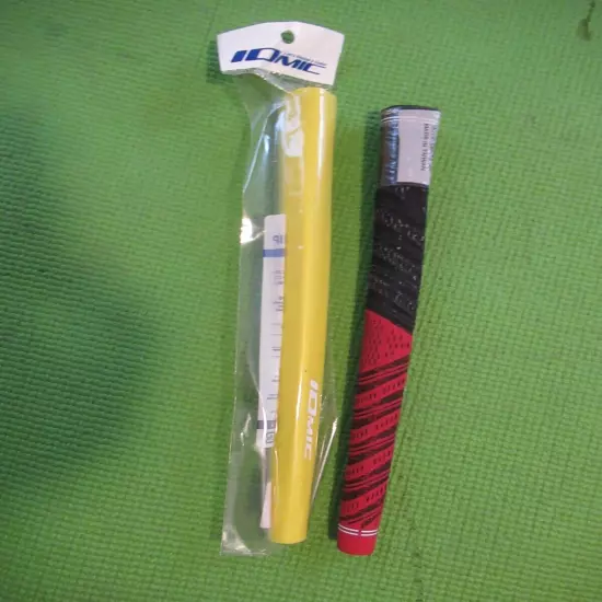 New putter grip lot. You get both. Yellow iomic + red black