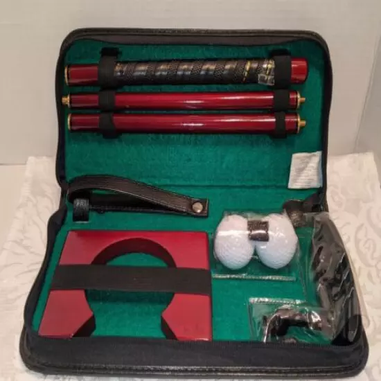 Portable Mini Golf Putter Equipment Practice Kit &Detachable Putter