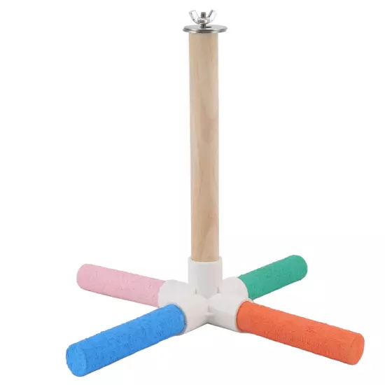  Cross Stand Stick Colorful Safe Healthy Matte Bird Cage Perch Stick W AD5