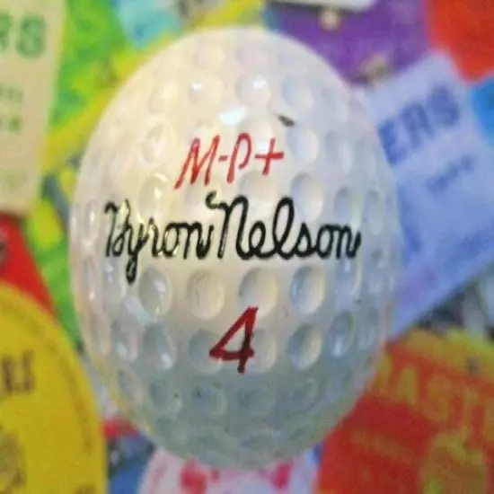 vtg - BYRON NELSON - Signature Golf Ball - M-P+ Northwestern - New Old Stock