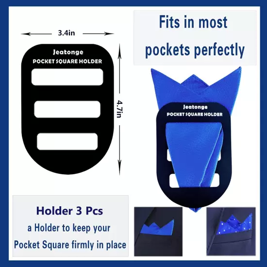 Pocket Square Holder Keeper Organizer Pocket Squares for Men Prefolded