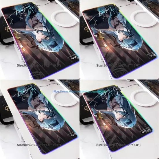 Epic Seven 7 Sexy Anime Girls Large RGB Gaming Mouse Pad Keyboard Play Table Mat