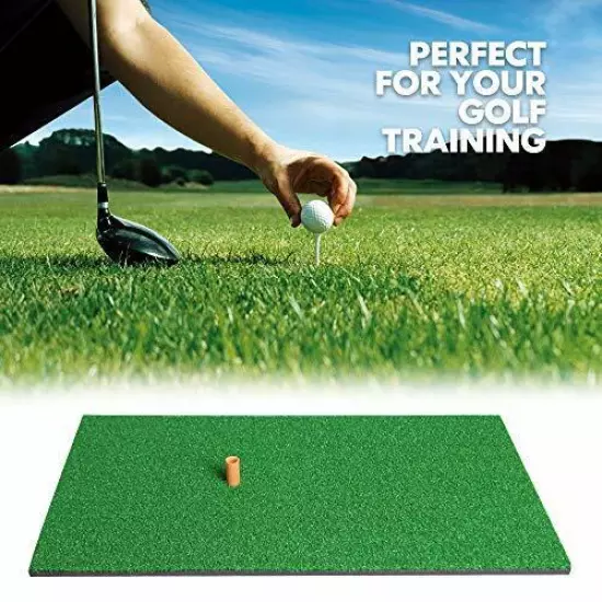 Golf Mat 12“x24“ Residential Practice Hitting Mat Rubber Tee Holder