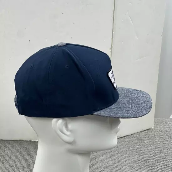 Vans Hat Mens Canvas Snap Back Cap OSFA Blue Skateboarding Patch Off The Wall