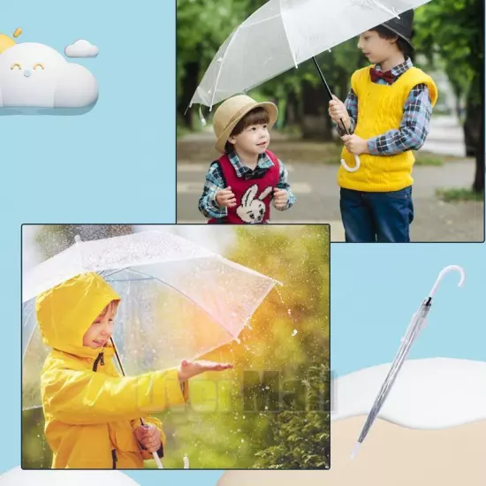 Lots Clear Umbrella Automatic Easy Carrying Suitable For Women And Girls Wedding