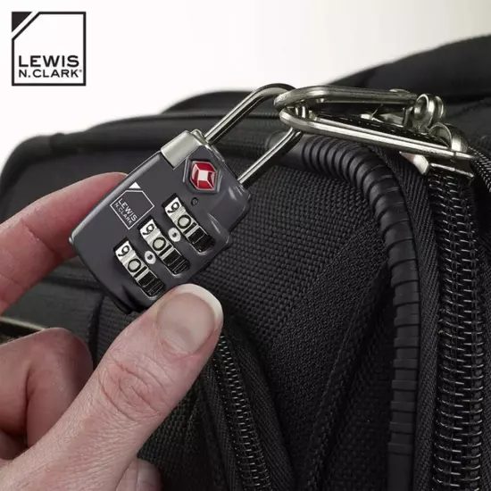 Lewis N. Clark Travel Sentry TSA-Approved Luggage Lock - Black