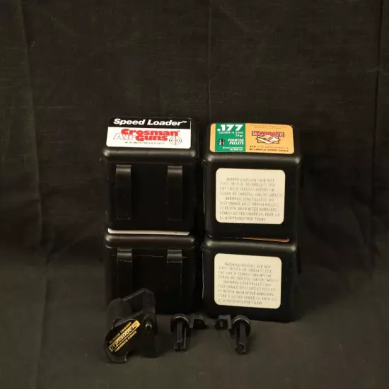 LOT Crosman 12 & 8 Rd .177 Pellet Speedloaders T4 1008 1088 Pistol 1077 Rifle