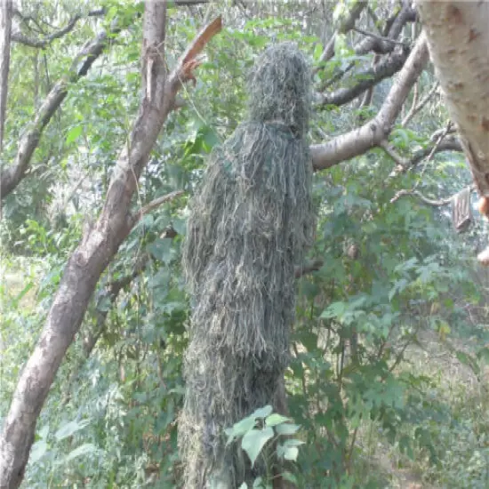 Grass Jungle Woodland Camouflage Ghillie Suit for Sniper Hunting Birding