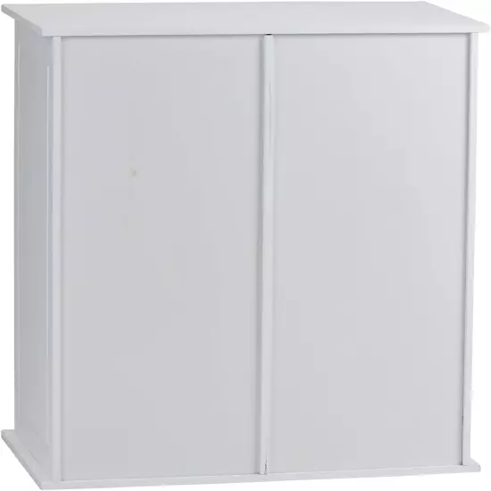 Tilt-Out Laundry Sorter Cabinet with Shutter Front, White, White Wood Shutter