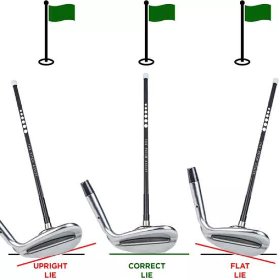 Golf Alignment Rods: Magnetic Club Alignment Stick Demonstrates Correct Golf Swi