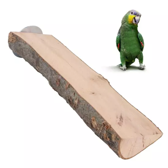 Parrot Bird Cage Perch, 7.1" Natural Wood Stand Perch Bird Perches Bird Stand...