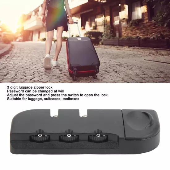 Luggage Password Lock Rugged and Versatile 3 Digit Combination Padlock