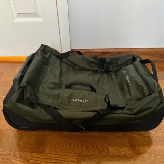 Eddie Bauer Traverse 27 Rolling Duffel Bag Made from Ripstop Polyester