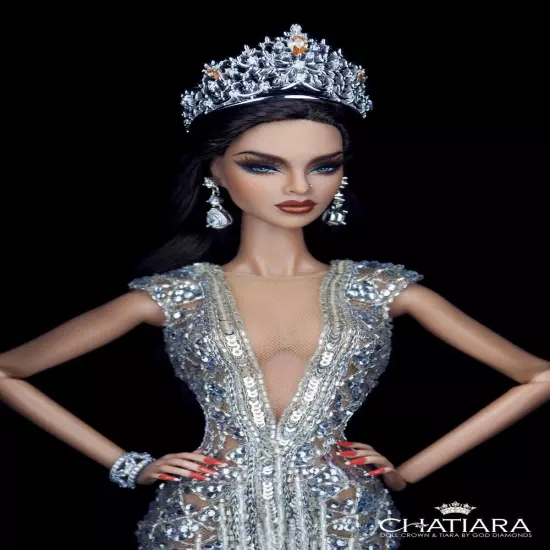 Beauty Pageant Diamond Crown/Tiara Babies_Fashion Royalty Dolls_Mouswad