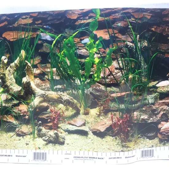 Penn Plax Shalescape / Aquarama 12” x 30’ DB10 Aquarium Background NEW