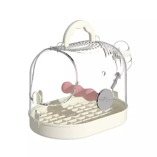 Indoor Outdoor Birdcage with Waterer Use Easy Observation Bird Carriers Box