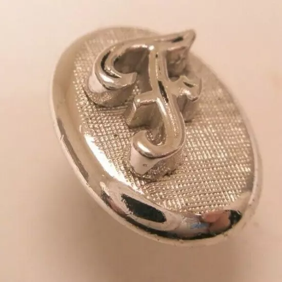 F Monogram Initial Letter Vintage SWANK Tie Tack Lapel Pin frank francis fred