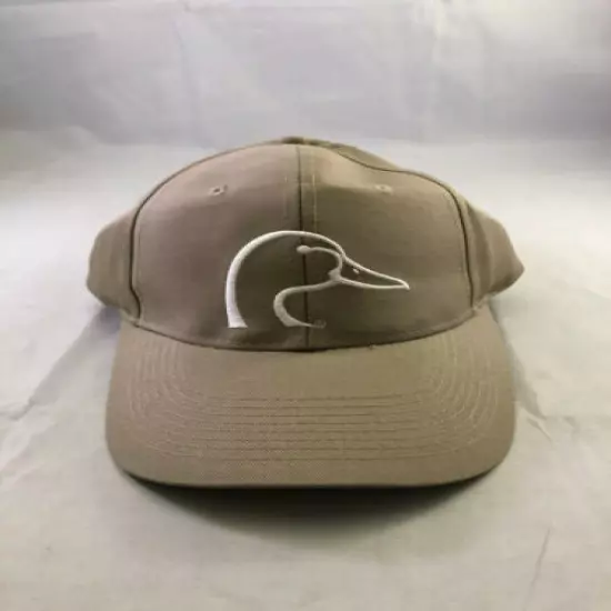 VTG NEW DUCKS UNLIMITED HAT EMBROIDERED SNAPBACK KHAKI COLOR