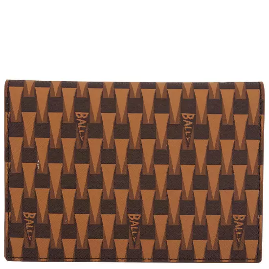 Bally Desert TPU Monogram Pennant Passport Holder MLW03V TP047 I8D4O