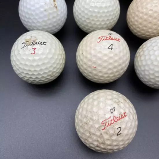 10 RARE Vintage Titleist Golf Balls, DT, Durable Surlyn, 384 Tour- LOT OF 10