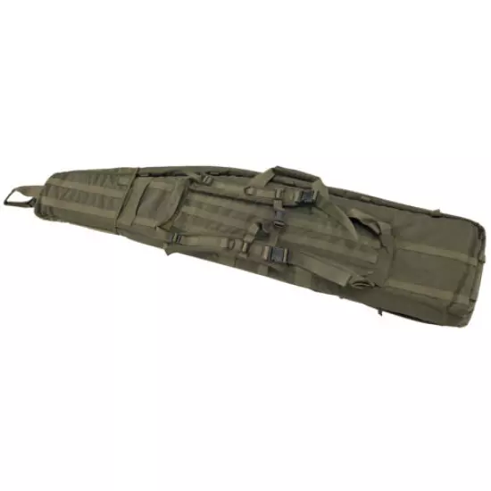 US PeaceKeeper Drag Bag 52" Green Three Accessory Pockets Precision Rifle Case