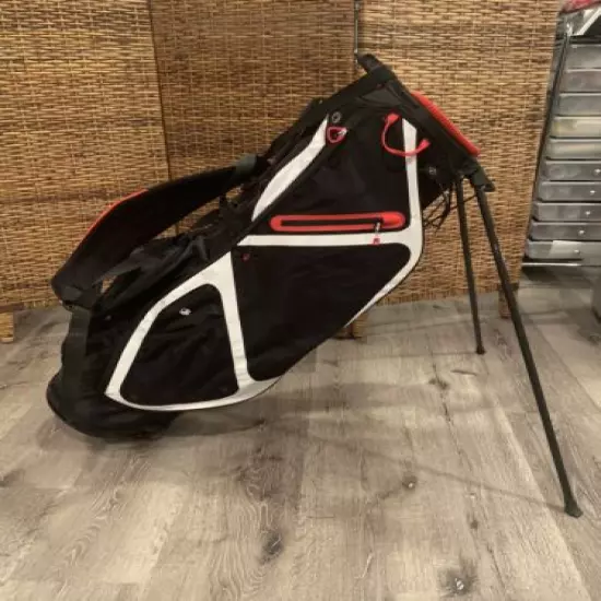 Sun Mountain Lightweight Stand Bag 4 Way w/ Rain Cover Red Black White