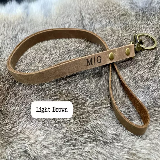 Personalized Leather Lanyard