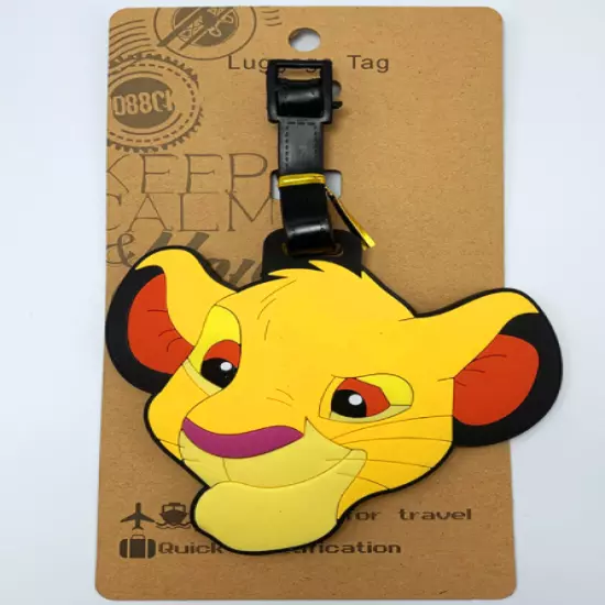 4 Styles Disney The Lion King PVC Travel Baggage Backpack Suitcase Luggage Tags