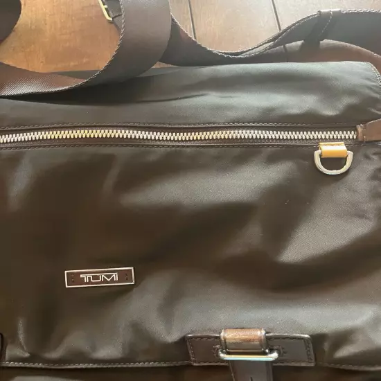 Tumi Messenger Bag, Brown, Adjustable Strap 