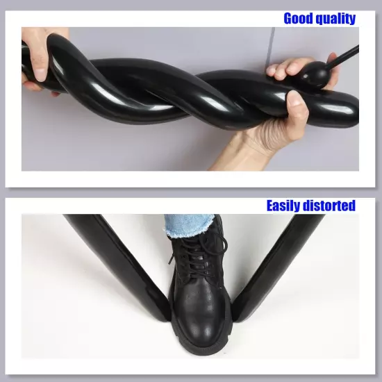 100 Black Long Latex Balloons art twisting animal modeling party decor artist