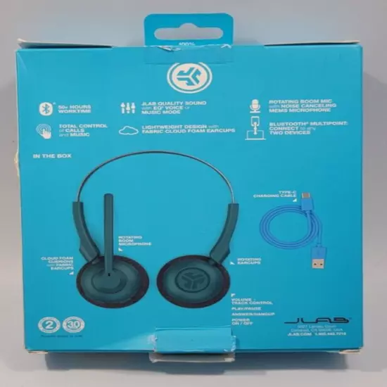 JLab - GO Work Pop Wireless On-Ear Bluetooth Stereo Headset