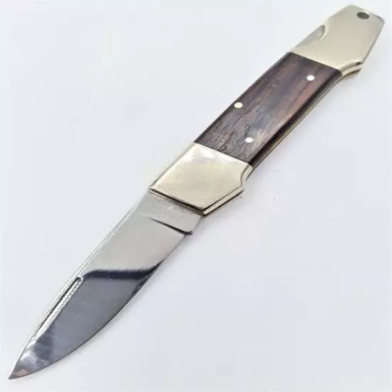 VINTAGE - RARE KHYBER 1610 MADE IN JAPAN STAINLESS POCKET FOLDING KNIFE